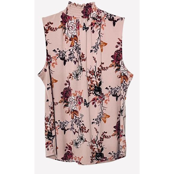 WORTHINGTON PETITE SLEEVELESS STAND-UP ELASTIC COLLAR, WOMENS, PXL, PINK PURPLE - Picture 5 of 10